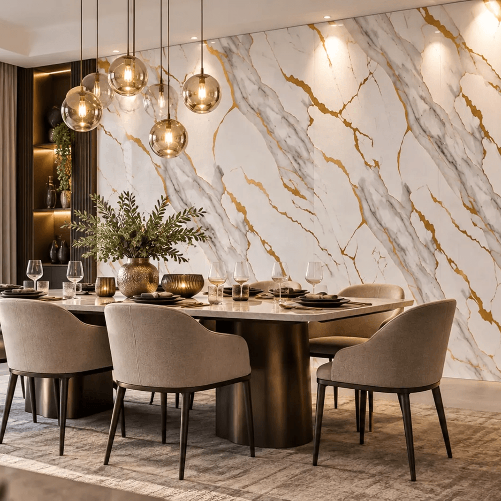 Neptune Aurora Gold PVC Shower & Bathroom Wall Panel – 10mm x 1000mm x 2400mm Image